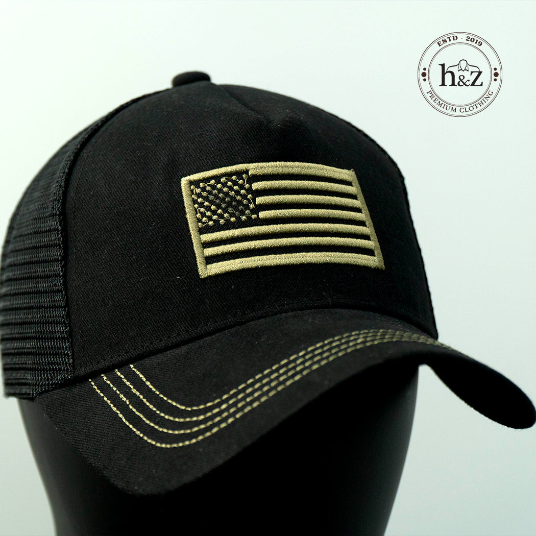 Navy Cap - Black