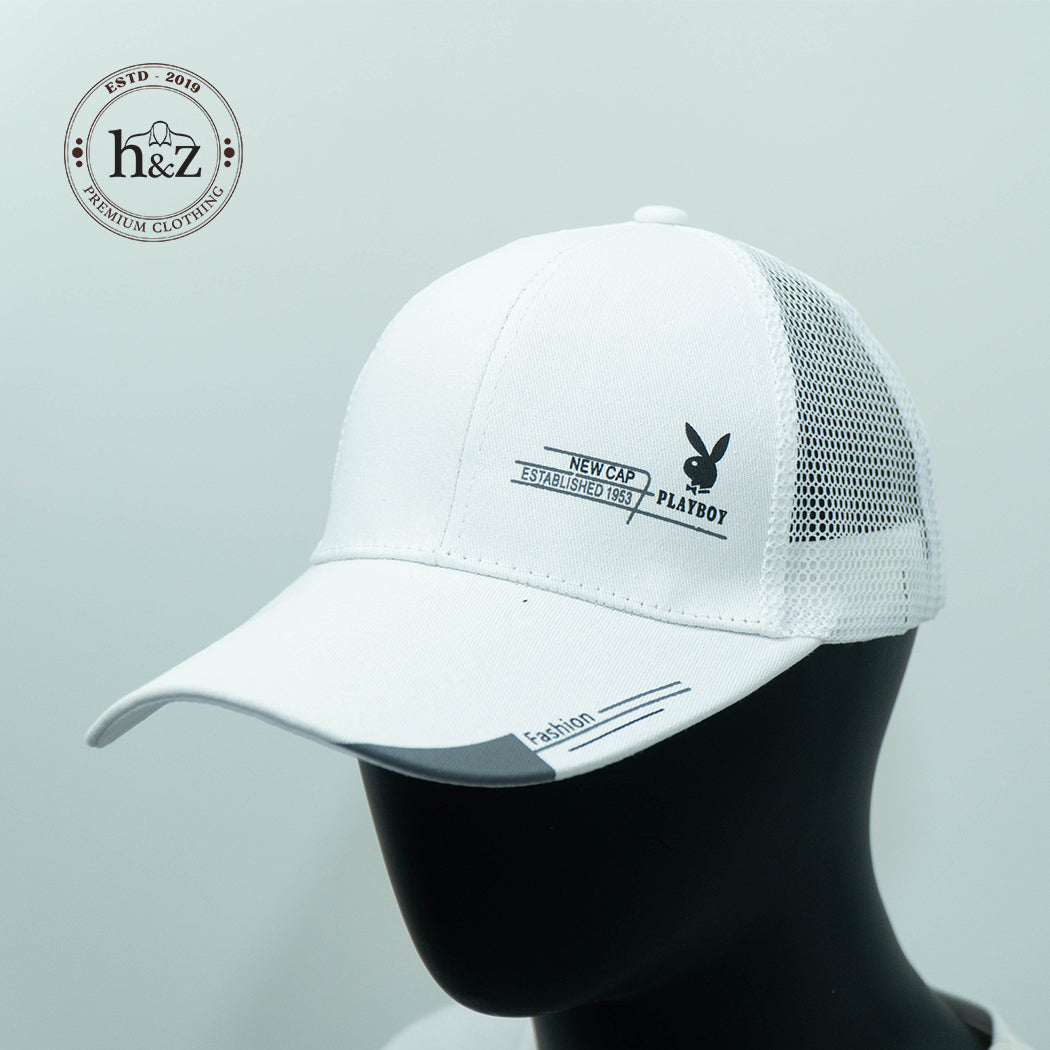 Play boy cap -  white