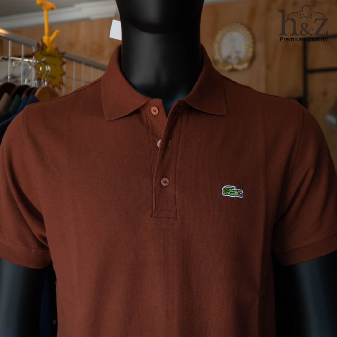 Lacoste-CottonPolo-Brown