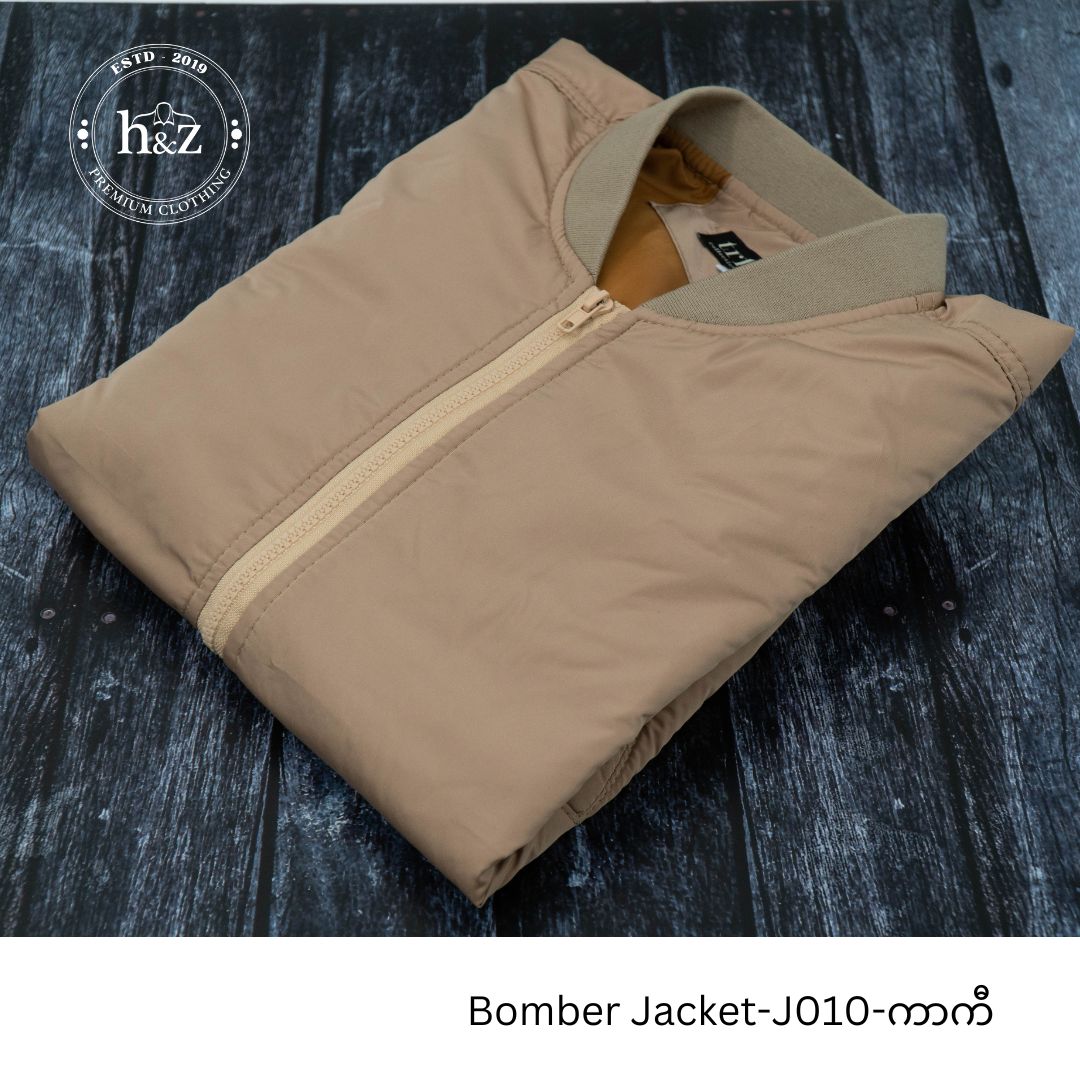 Bomber Jacket (J010)ကာကီရောင်