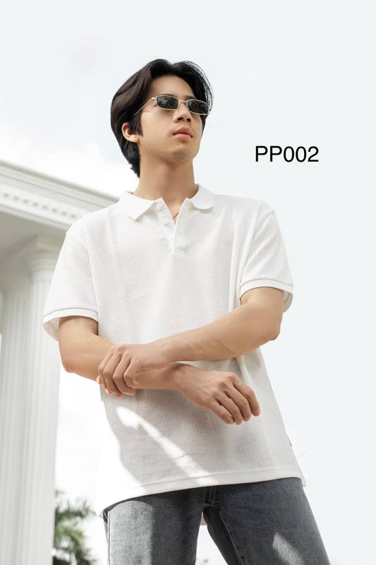 Waffle Polo-PP-002 (အဖြူရောင်)