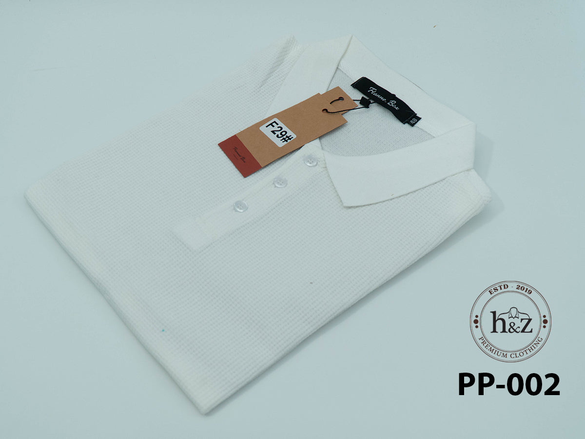 Waffle Polo-PP-002 (အဖြူရောင်)